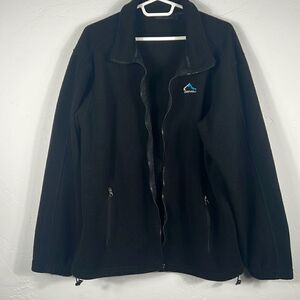 🔥 DENALI Fleece Full Zip Jacket - Black - Men Sz XL - *Zipper Flaw but Good